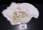 Mz Austria Porcelain Candy Dish Nut Dish Pink Floral Gold Trim Vintage