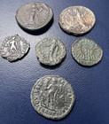 Ancient Roman Coins Lot Of 6 17-22 Mm In Diameter