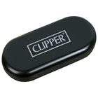 Clipper Metal Lighter - Refillable  Includes Case  Black Jet Butane Lighters
