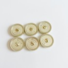 Chanel Vintage Designer  Gold Button Stamped   6 Pc Bundle