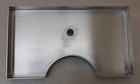 Kegco 12  X 7  Surface Mount Drip Tray 3  Column Cut-out With Drain Sedp-127-d