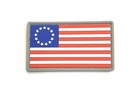 2 Morale Patches Betsy Ross Usa Flag Forward   Reverse Battle Flag America