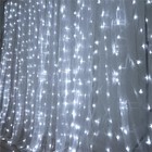 White Led Lights On Organza Backdrop 18 Ft X 9 Ft Party Wedding Decorations