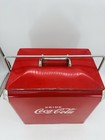 Vintage 1950s Original Action Mfg Coca Cola Large Metal Cooler W  Tray Rare