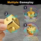 Alloy Cube Hand Spinner Finger Fidget Toy Stress   Anxiety Reliever Adults Gift