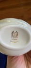 Vintage Lenox Porcelain Swan Trinket Dish Or Card Holder 24k Gold Trim Made Usa