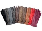 Womens Genuine  Sheepskin Leather Velvet Lined Gloves -   01   S -xl
