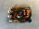 Vtg Tibetan Wall Hanger Mask Mahakala Protector 6  Nepal Buddhist Art Handmade