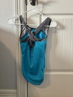 Adult Small Gk Leotard Jordan Chiles Blue And Black