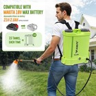 3gallon Battery Powered Backpack Sprayer Compatible With Milwaukee 18v