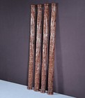 Set Of Four 32  French Antique Solid Oak Wood Gothic Posts pillars columns