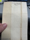 1856 Albany Ny Handwritten Embossed Signed Letter W Fancy Heart Shaped Date Line