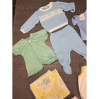 Vintage Baby Clothes Lot 70s   80s Knit Outfits Blankets Diaper Holder 7 Pc