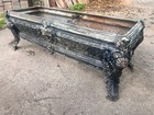 Huge Antique Cast Iron Planter Ornate Victorian Vintage Outdoor Garden