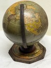 Vintage Metal Zodiac Old World Globe Tin Metal Litho W  Calendar