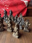 Vintage Dragon Figurine Lot Fantasy Gargoyle Medieval Statue Set 20  Pieces