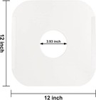 100-pk White Kraft Paper Vinyl Record Inner Sleeves - 12  With Round Corners