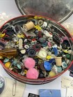 Large Lot Of Old Buttons And Sewing Equipment