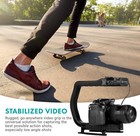 Wireless Microphone Filmmaker Kit Stabilizer Handle Lavalier Dslr Cameras