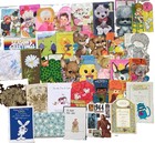 Vtg Various Greeting Card Lot 35  Used Scrapbook Junk Journal Mixed 80s 90s  1