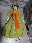 Vtg 19  China Porcelain Cloth Lady Doll Antique Style Folk Art Rustic Farm Decor