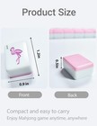 2026 American Mahjong Tile Set  160 Pink Engraved Cute Mahjong Tiles With Mahjon