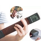 Mini 6 Fret Guitar Practice Tool Chord Trainer With Rotatable Chart Screen Us