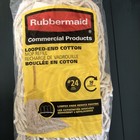 3 New Rubbermaid Commercial Loop Ended Cotton Mop Refill  24 Large