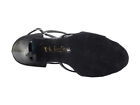 Women s Black Satin Salsa Ballroom Latin Dance Shoes Heel 3 5 2829ledss Veryfine