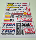 Motorbike Sticker Sheet A4 Graphics Decals Sponsor For Suzuki Yamaha Ducati Ktm