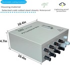 Hardcover Solar Combiner Box With 4 4 String Box  Gray 