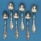 Mille Fleurs  sterling  1904   Set Of 6 Matching Demitasse  4-1 2     71 G Mono M