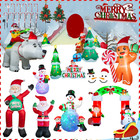 7ft Christmas Inflatable Tree With Santa And Sign Led Lighted Blow-up Yard Decor