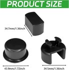 4pcs Tailgate Bushing Kit For Trucks  Tail Gate Hinge Inserts  Black Abs Painted
