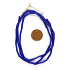 Trade Beads Cobalt Blue Tubular Drawn Glass Small African