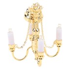 Dollhouse Chandelier 1 12 Scaled Battery Operated Lifelike 4 Heads Miniature