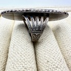 Vintage Native American Royston Turquoise Sterling Silver Large Ring Size 6