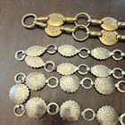 Women   s Western Engraved Concho Medallion Chain Belts Gold silver Tone Lot 4