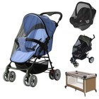  Mosquito Net For Stroller With Drawstring  Baby Bug Netting With Storage Black