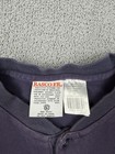 Rasco Fr Shirt Mens Xl Blue Flame Resistant Sleeve Henley Pocket Work Wear