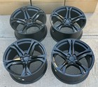 20  Matte Black Wheels 20x10   20x11 5x120 Fit Chevrolet Camaro Chevy Set 4 Rims