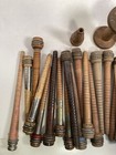 Wood Spools Bobbins Wooden Industrial 3 -8 75  Vintage Quills Mix Lot-30 