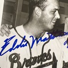 Warren Spahn   Eddie Mathews Signed 8x10 Photo Milwaukee Braves Hofs
