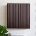 Storage Cabinet Modern Brown Mdf 22  Fluted Soft Close Bedroom Credenza