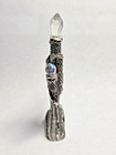 1980 Masterworks Fine Pewter Fantasy Wizards Castle With Crystals