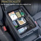3-piece Center Console Organizer Set For 2023-2025 Honda Cr-v   Cr-v Hybrid  