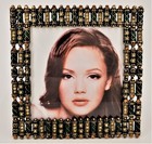 Ciel Decorative Picture Frame  Hand Detailed With Austrian Crystals   Enamel