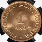 1947 India 1 Tanga Coin - Ms65 Rb Ngc - Portugal Colony  Portuguese