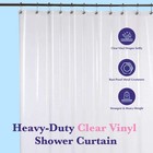 Strongest Heavy-duty Vinyl Shower Curtain Liner    72 Inches X 72 Inches  white 