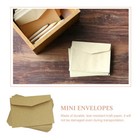 100 Pcs Vintage Envelope Mini Kraft Classic Small Storage Envelopes